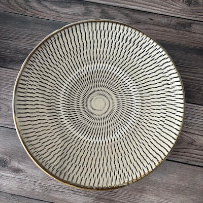 Onta Plate Set - 10-Piece Dinner Plates, Ceramic Plates for Dining, Microwave & Dishwasher Safe - Perfect for Everyday Meals, Dinner Parties & Home Decor