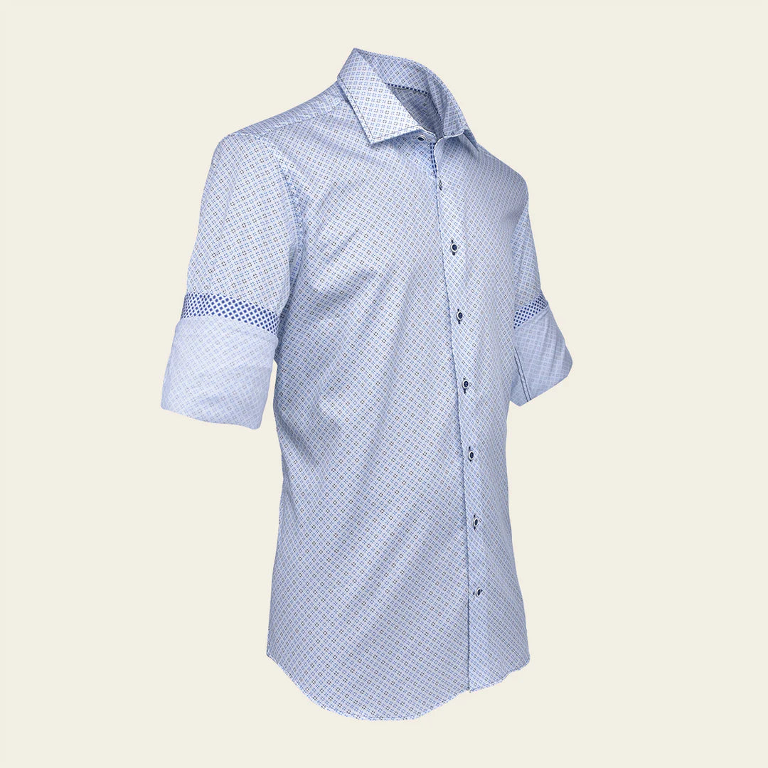 CMW856R Men's Navy Blue Casual Cotton Shirt - Stylish & Comfortable for Everyday Wear, Work & Outings