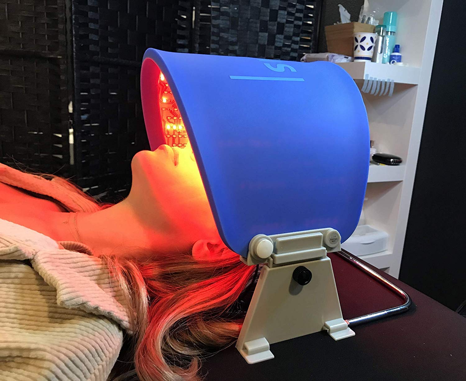 Airblasters PDT LED Therapy Mask - Professional Photon Facial Treatment for Skin Rejuvenation | Salon & Spa Beauty Equipment with LED Light Therapy for Acne, Wrinkles & Anti-Aging | Perfect for At-Home Skincare & Professional Treatments