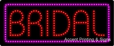 Bridal Flashing & Animated LED Sign - High Impact, Energy Efficient Wedding Decor for Bachelorette Parties & Reception Entrance