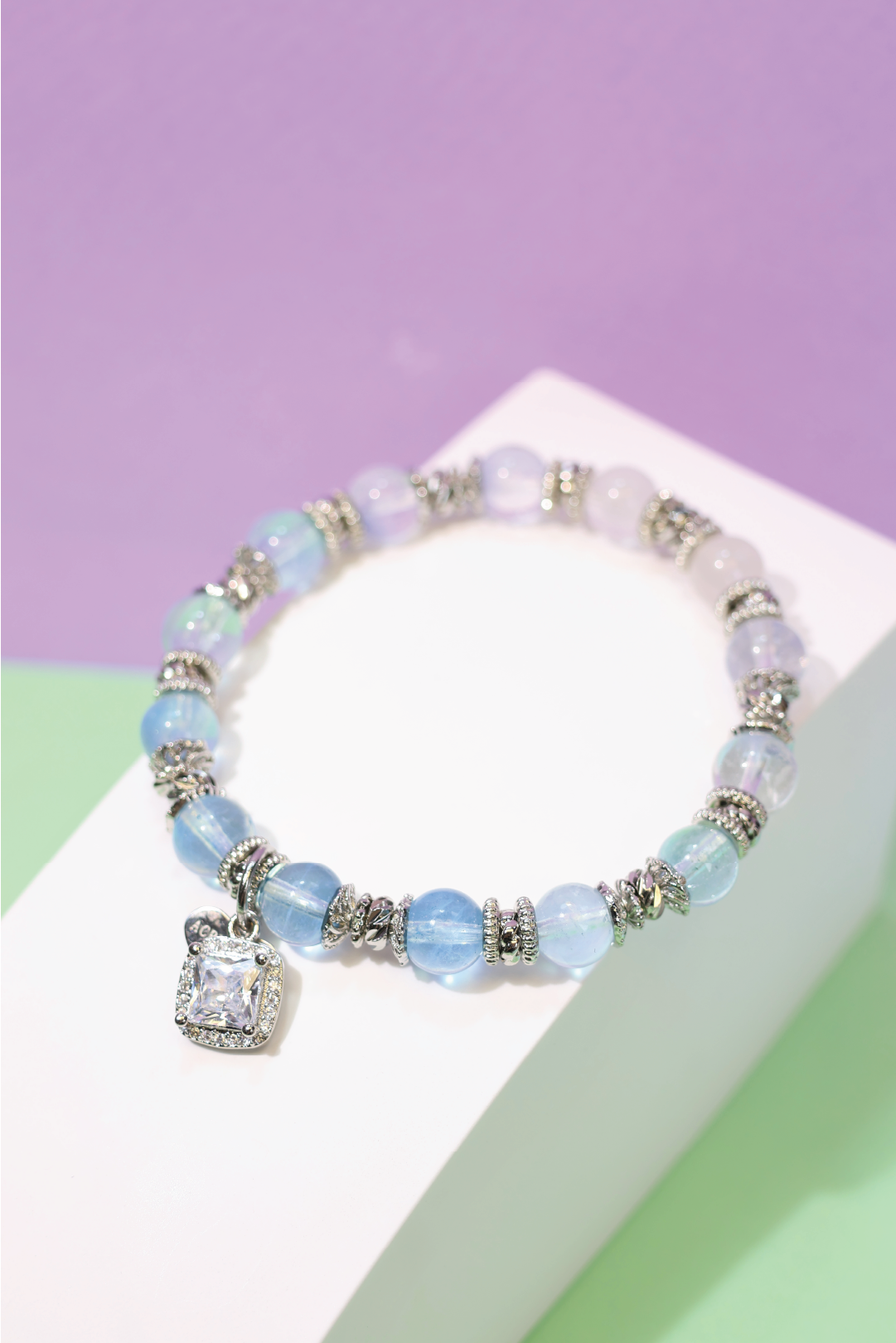 Art De Vivre Blue Belle Bracelet - Elegant Beaded Bracelet for Women, Handmade Bohemian Jewelry, Perfect for Casual Wear, Parties & Gifts
