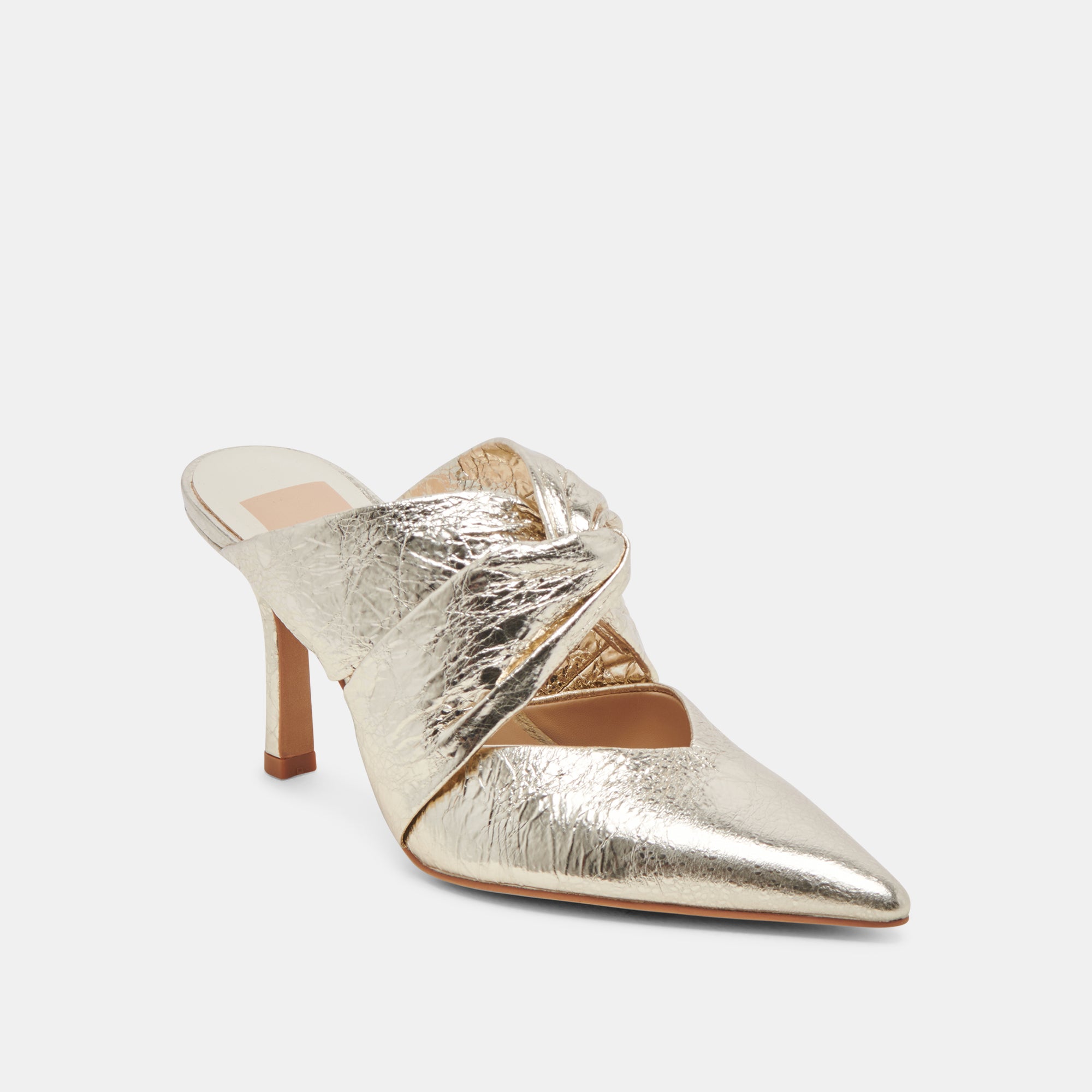 KELSY Women's High Heels - Platinum Distressed Leather Pumps for Party, Wedding & Evening Wear | Comfortable & Stylish Dress Shoes