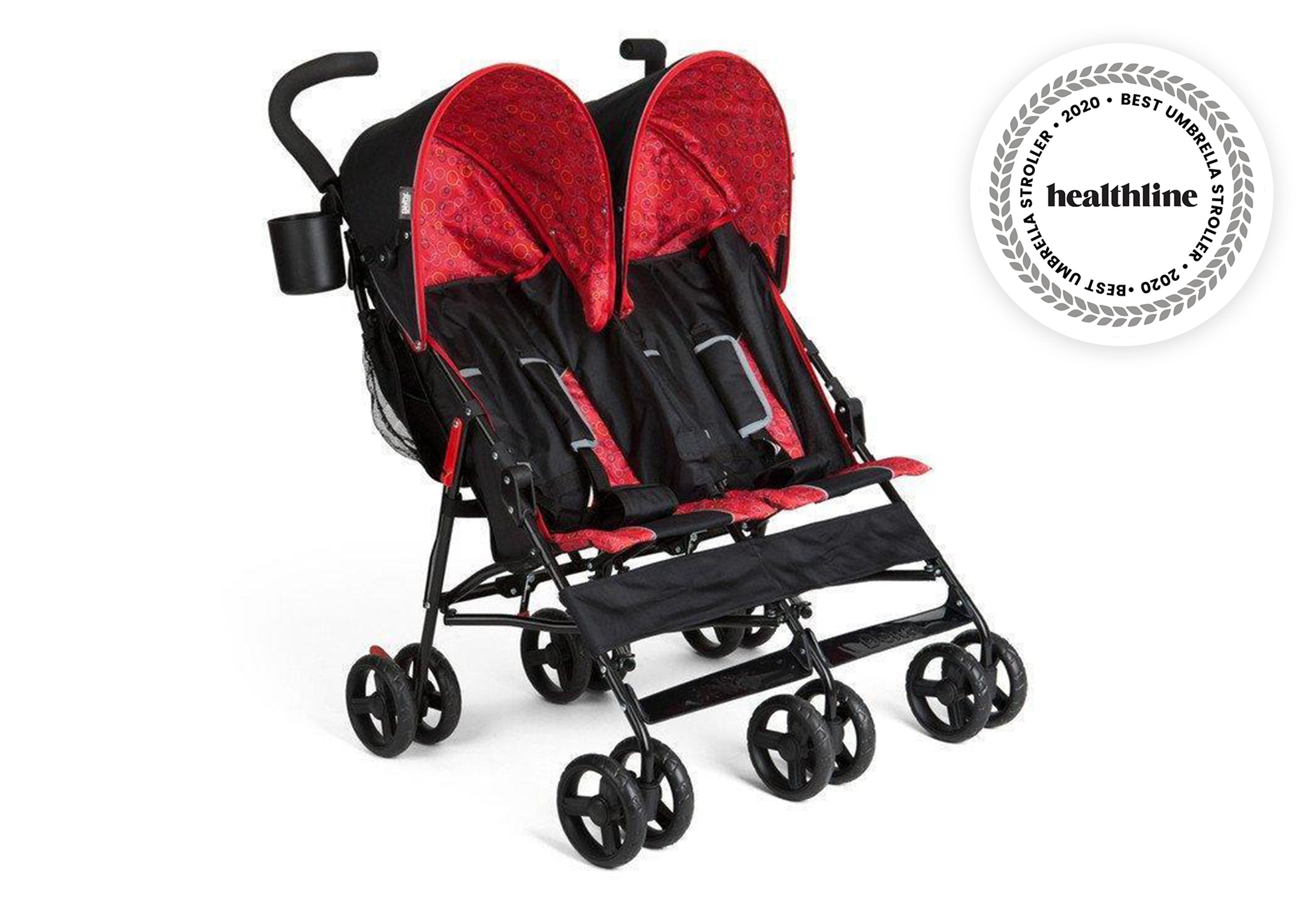 LX Side by Side Double Stroller for Twins - Lightweight & Compact Design for Easy Maneuvering - Perfect for Shopping, Travel, and Outdoor Adventures