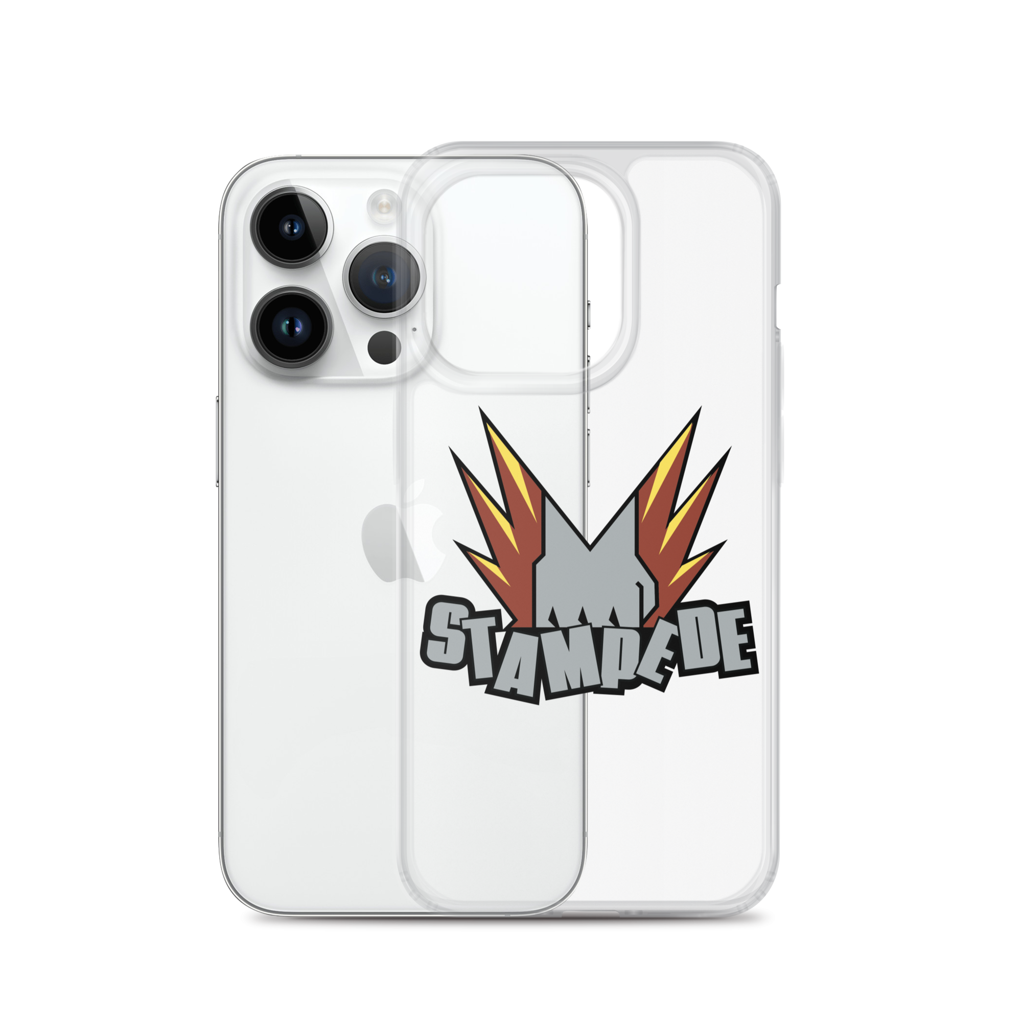 Zoo Jitsu Fighters Stampede iPhone Clear Case - Durable Protective Cover for iPhone 11/12/13/14/15 Pro Max - Slim Shockproof Phone Case for Everyday Use, Travel & Outdoor Activities