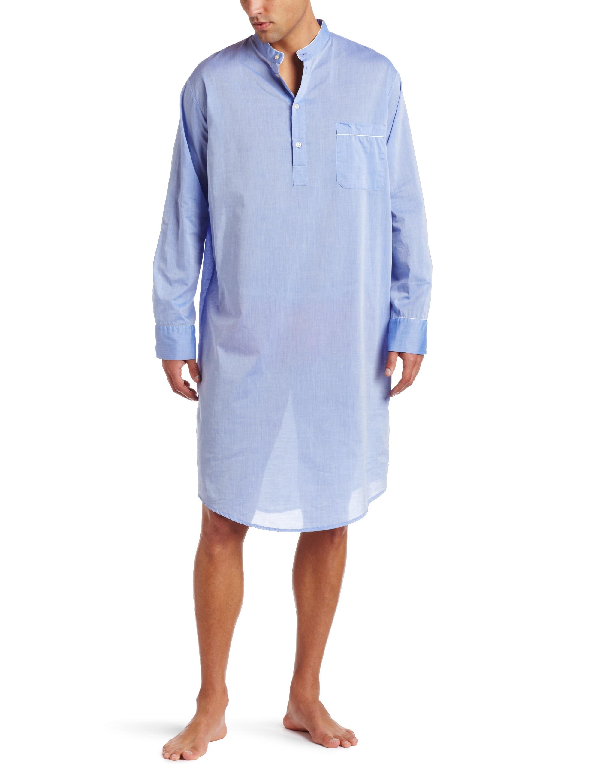 Men's Comfortable Amalfi Nightshirt - Soft Cotton Sleepwear for Relaxation & Lounging - Perfect for Home, Travel & Gifting