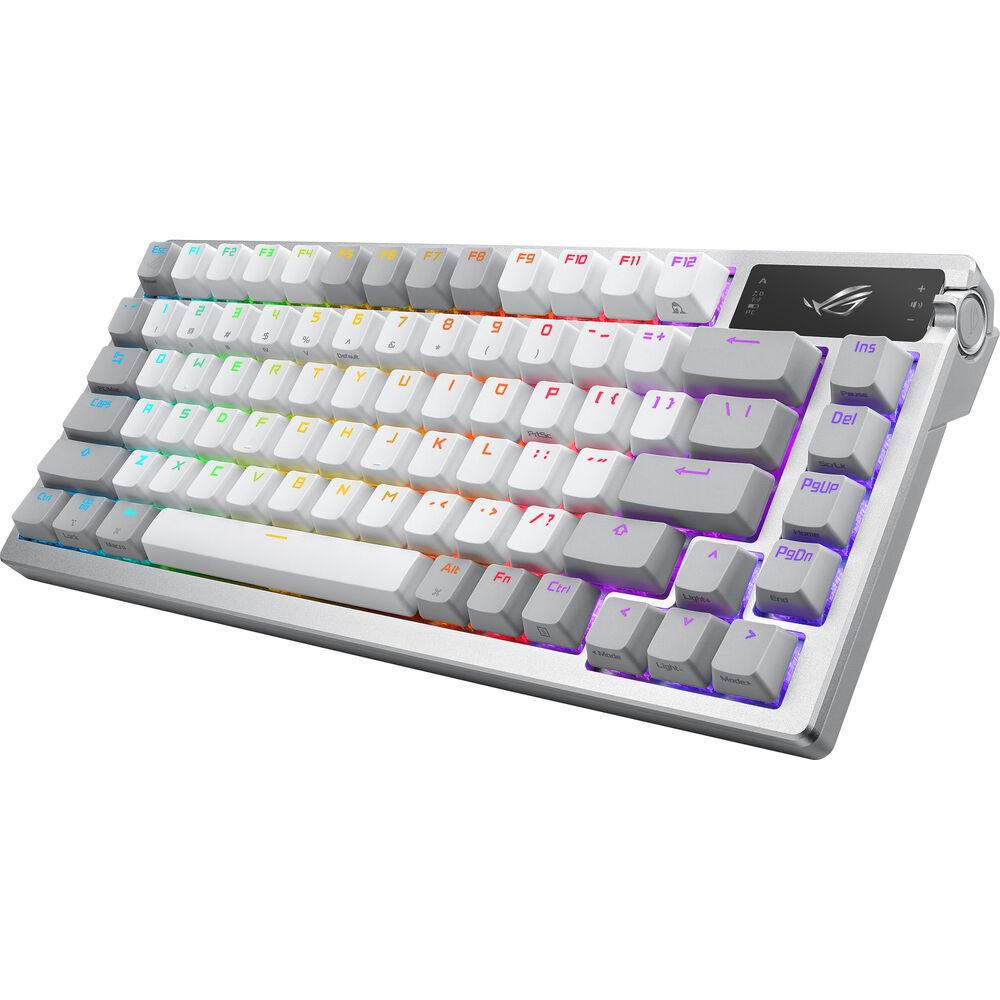 ASUS ROG Azoth NX Wireless Mechanical Gaming Keyboard - 75% Compact Layout, PBT Keycaps, Hot-Swappable Switches - Perfect for Esports, Streaming & Office Work