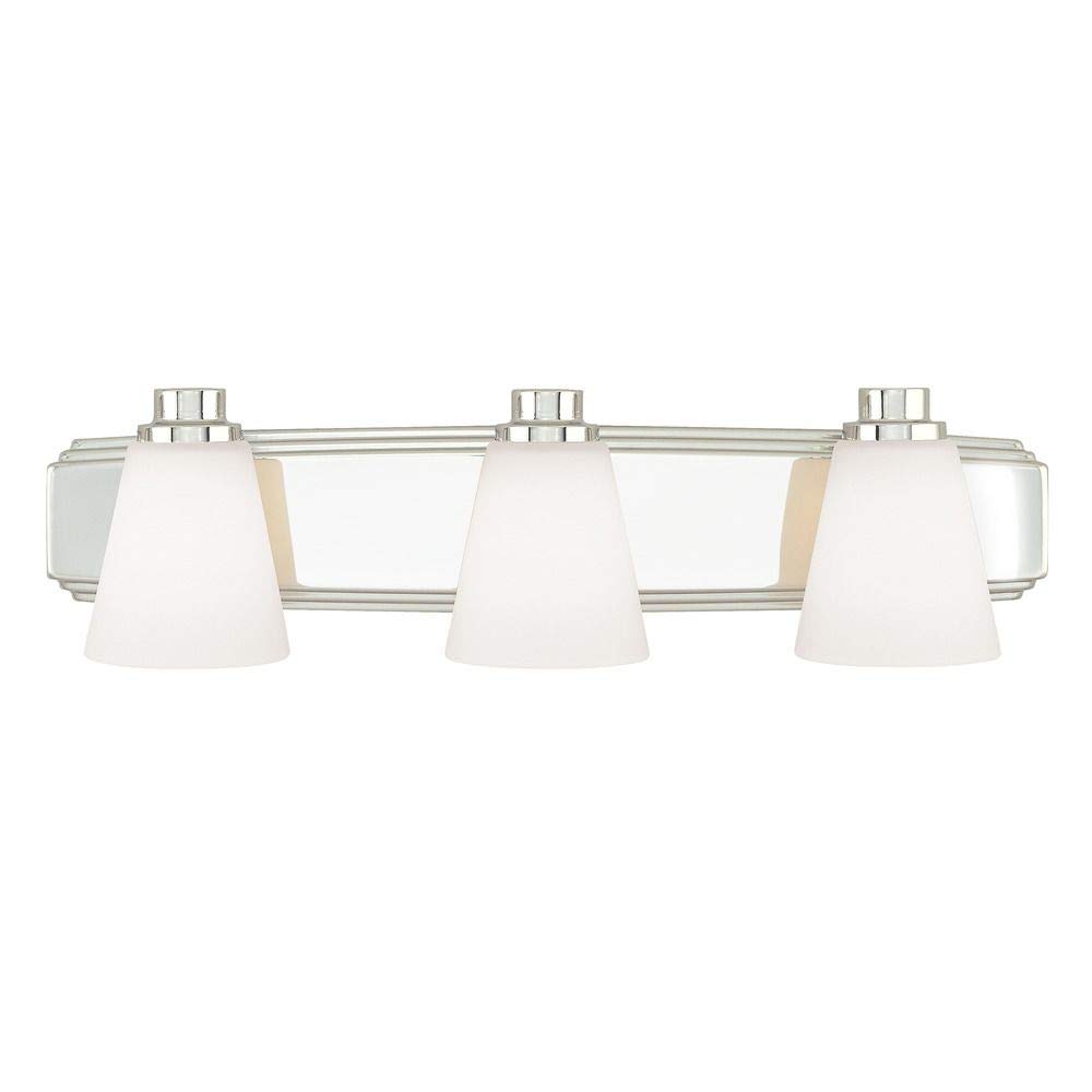 3-Light Bathroom Vanity Light Fixture - Modern LED Bathroom Lighting for Mirror, Sink & Vanity - Dimmable Waterproof Bath Light for Home & Hotel Use