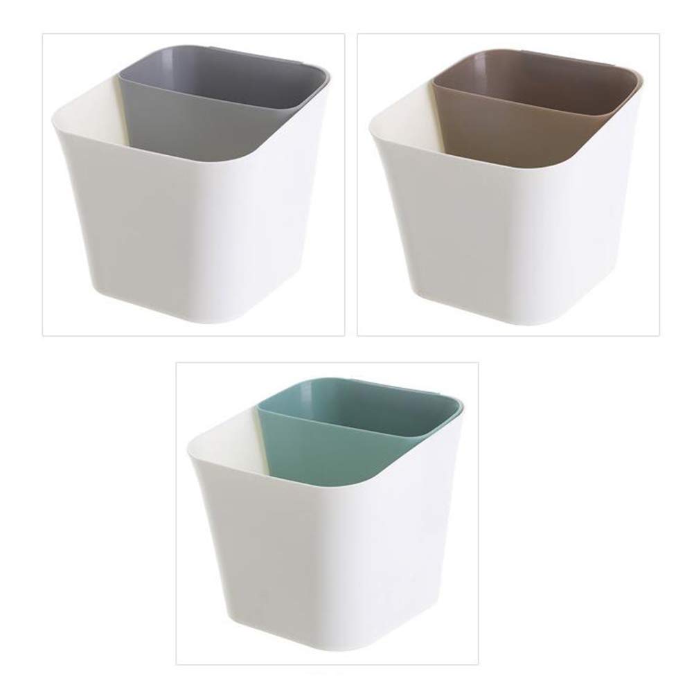 Eco-Friendly Kitchen Trash Can with Lid - 13 Gallon Waste Disposal Bin for Home, Office & Bathroom - Durable Garbage Container for Wet & Dry Waste - Space-Saving Design Perfect for Under Sink & Countertop Use