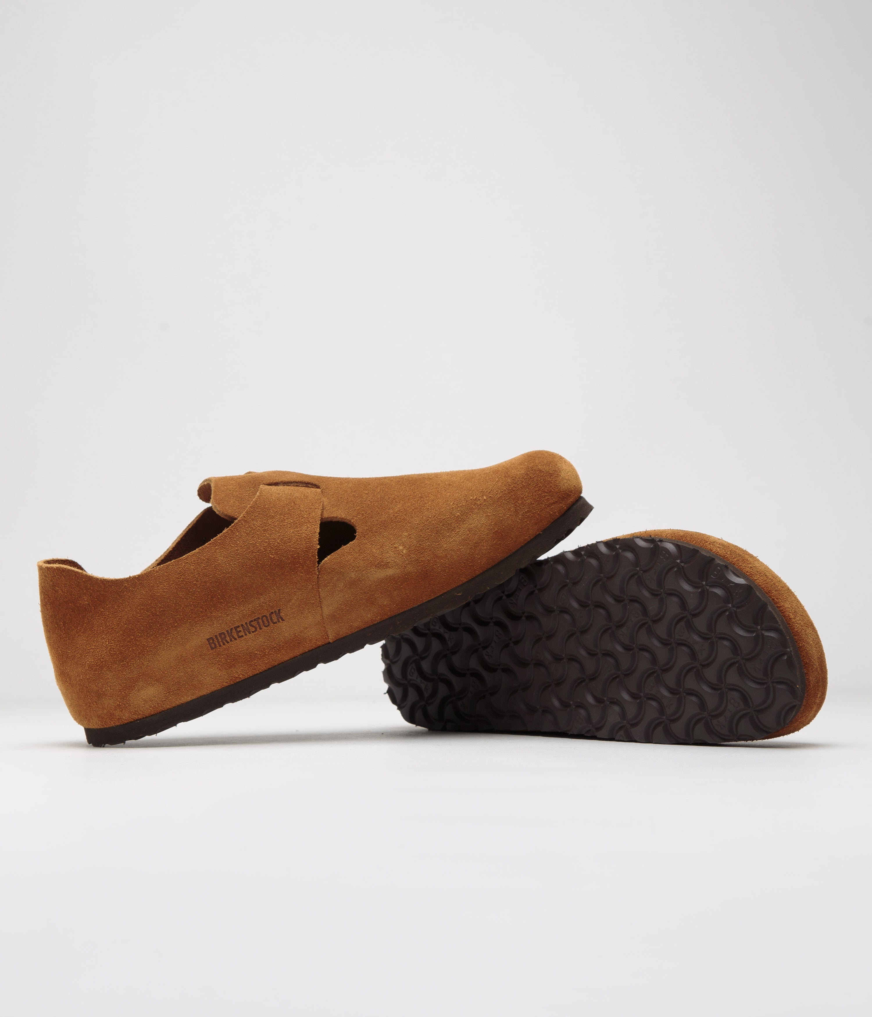 Birkenstock Narrow London Shoes for Women - Comfortable Mink Suede Sandals for Casual Wear & Everyday Use
