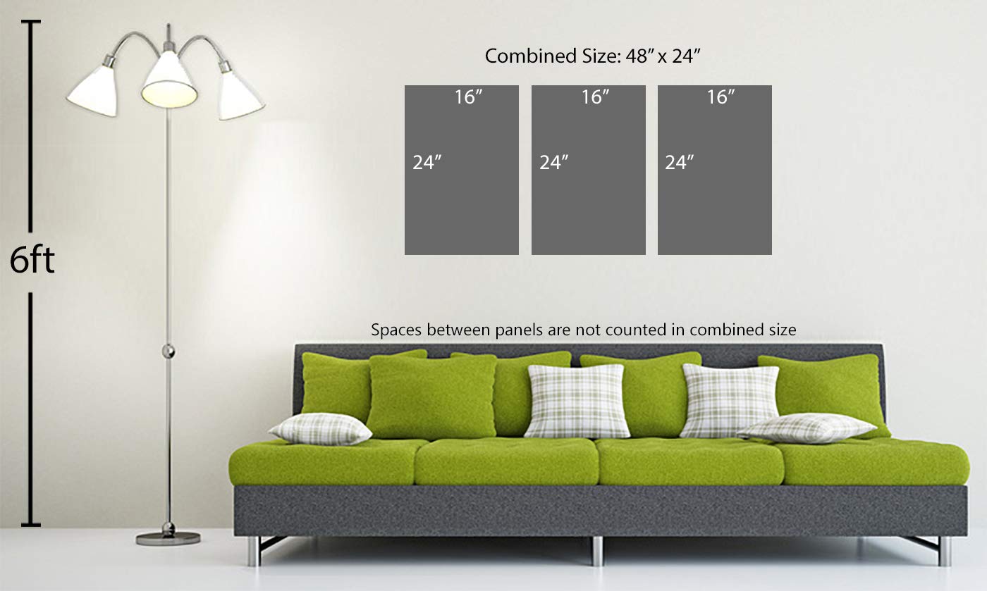 48 x 24 Inch Spices Canvas Print Wall Art - 3 Panel Split Kitchen Decor with Herbs & Spices Design | Perfect Cooking Gift & Kitchen Wall Art for Home Chefs & Food Lovers