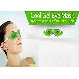 RNY Aloe Vera Ice Cool Gel Eye Mask - 1 Piece for Dark Circles, Puffiness & Wrinkles - Soothing Relief for Tired Eyes - Perfect for Travel, Work & Home Use