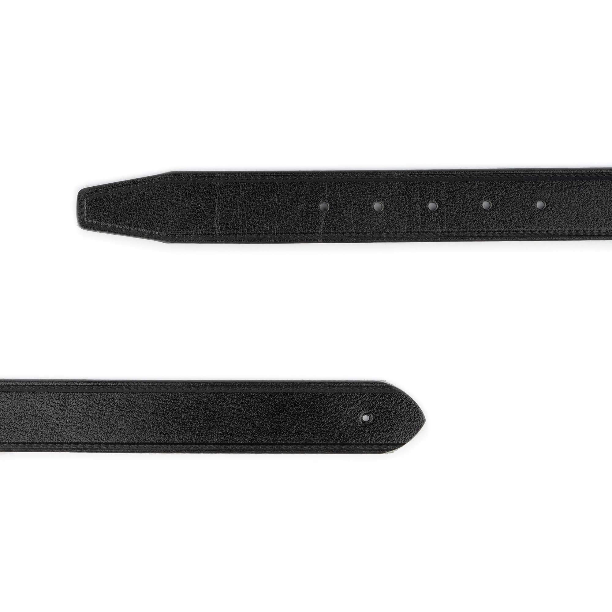 Genuine Black Leather Belt Strap for Cartier Custom Buckles - Premium Replacement Band for Watches & Fashion Accessories | Perfect for Dress Watches, Business Attire & Luxury Gift Giving