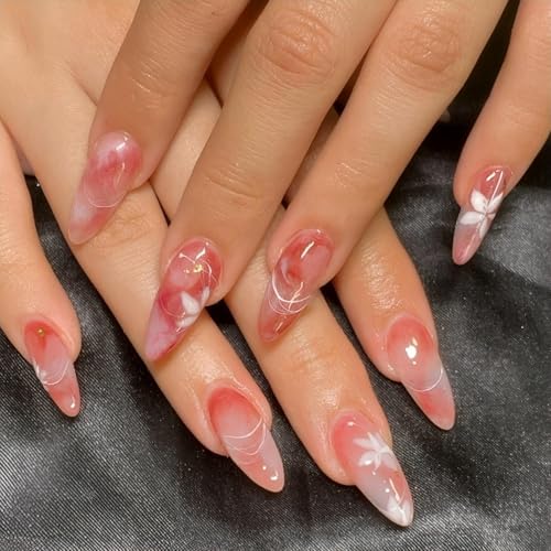red sfumato&floral
