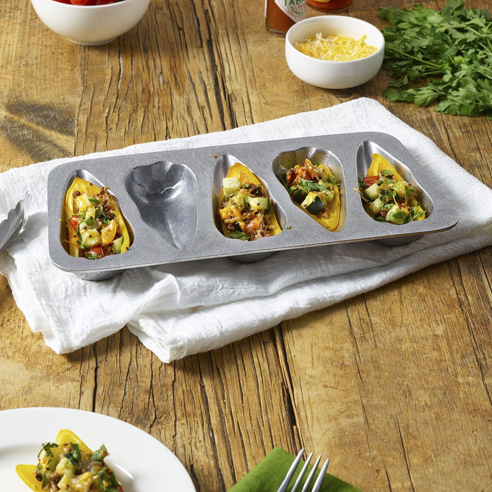 Premium Jalapeno Grill Tray - Stainless Steel BBQ Cooking Pan for Grilling Peppers & Vegetables - Perfect for Outdoor BBQ, Camping & Backyard Parties