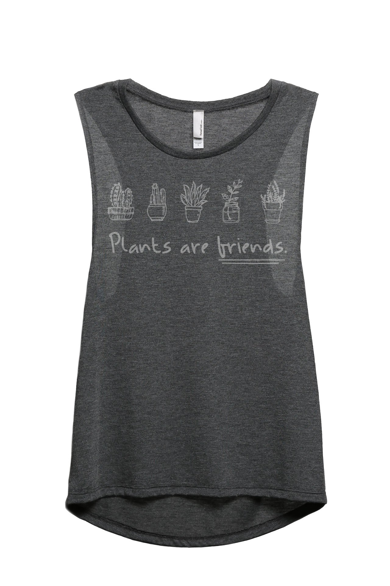 Women's Sleeveless Muscle Tank Top - Breathable Workout Tee for Gym, Yoga & Summer Outfits | Plants Are Friends Collection