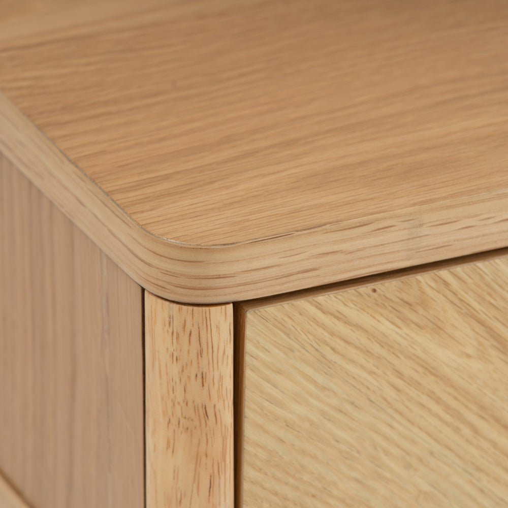 LOFTUS 120cm Oak Study Desk - Modern Writing Desk for Home Office, Dorm Room & Small Spaces - Sturdy Wooden Desk for Studying, Working & Remote Learning
