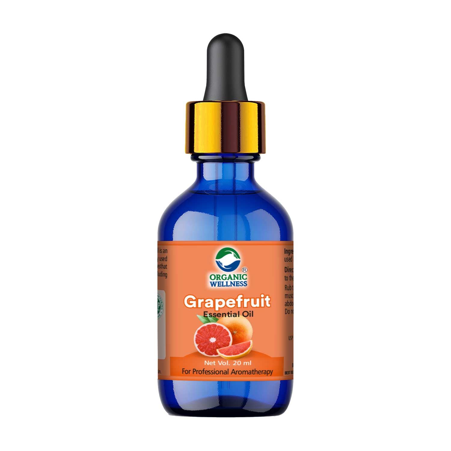 Pure Organic Grapefruit Essential Oil - 100% Natural, Undiluted Therapeutic Grade for Skin Care, Hair Growth & Aromatherapy - 20ml Bottle - Perfect for Diffusers, Massage & DIY Beauty Recipes