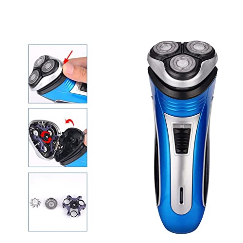 Professional Rechargeable Hair Clippers for Men - 3D Floating Head Electric Beard Trimmer & Shaver with Extra Blades (Gray) - Perfect for Home Grooming, Travel & Salon Use