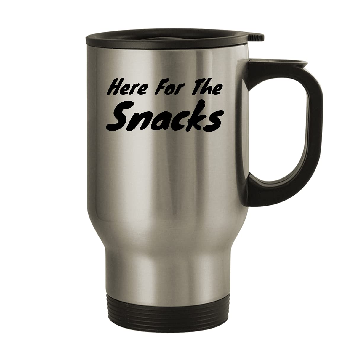 14oz Stainless Steel Travel Mug - Vacuum Insulated Silver Coffee Tumbler for Hot & Cold Drinks - Perfect for Commuting, Office, and Outdoor Adventures