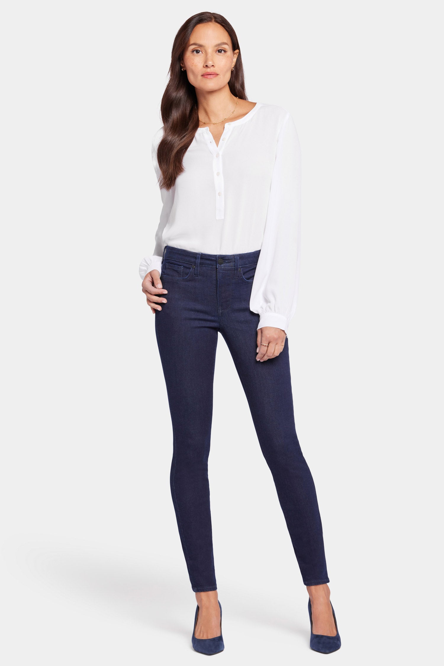 Ami Skinny Jeans for Women - High Waisted Stretch Denim Pants in Rinse Wash | Perfect for Casual Wear, Office Outfits & Night Out Looks