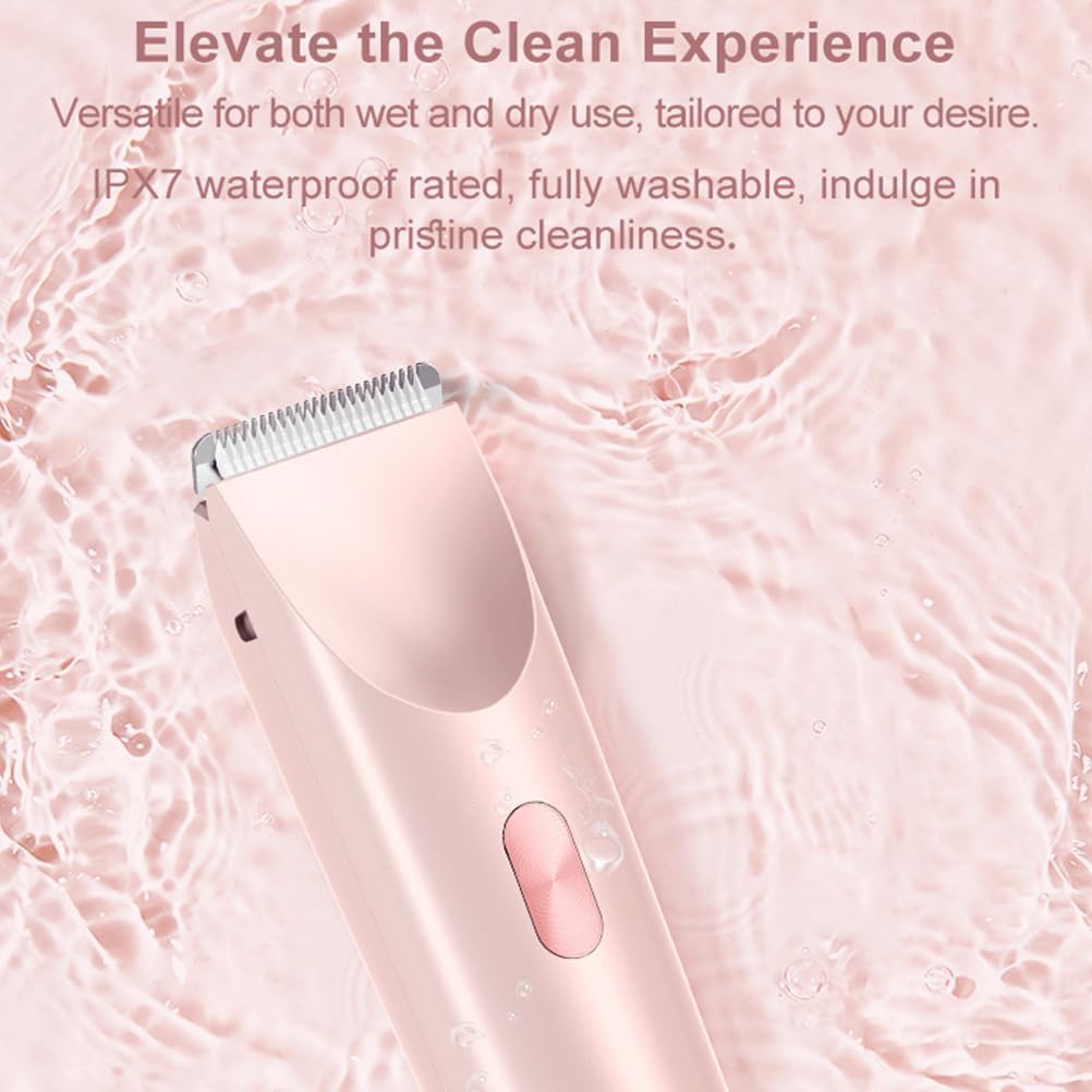 Bliss and Bloom Electric Razor for Women - 2 in 1 Waterproof Lady Shaver & Bikini Trimmer with Pink Galaxy Design | Smooth & Comfortable Hair Removal for Legs, Underarms & Bikini Area | Perfect for Travel, Gym & Home Use
