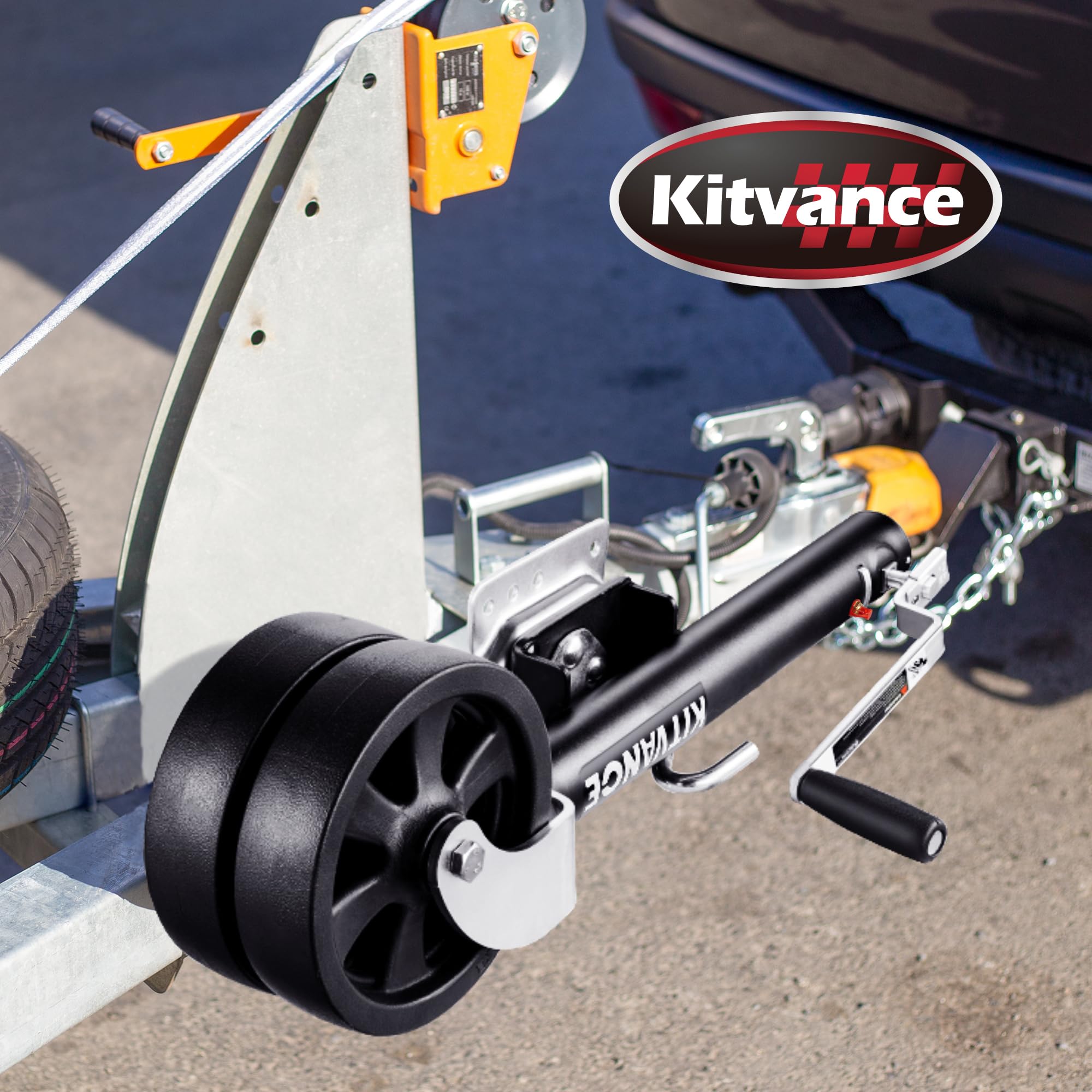 Heavy Duty 2000 lbs Capacity Boat Trailer Jack with 8