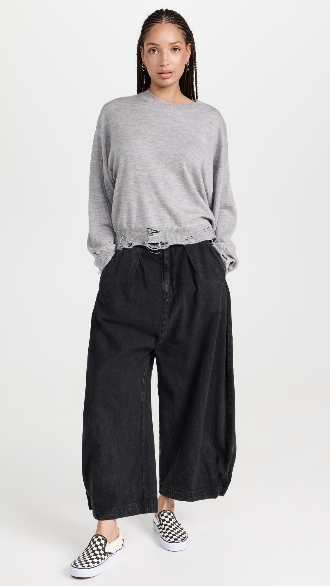 Free People Women's Cool Harbor Wide Leg Pants - Soft Linen Blend High Waist Casual Beach Pants for Summer Vacation & Boho Style Outfits