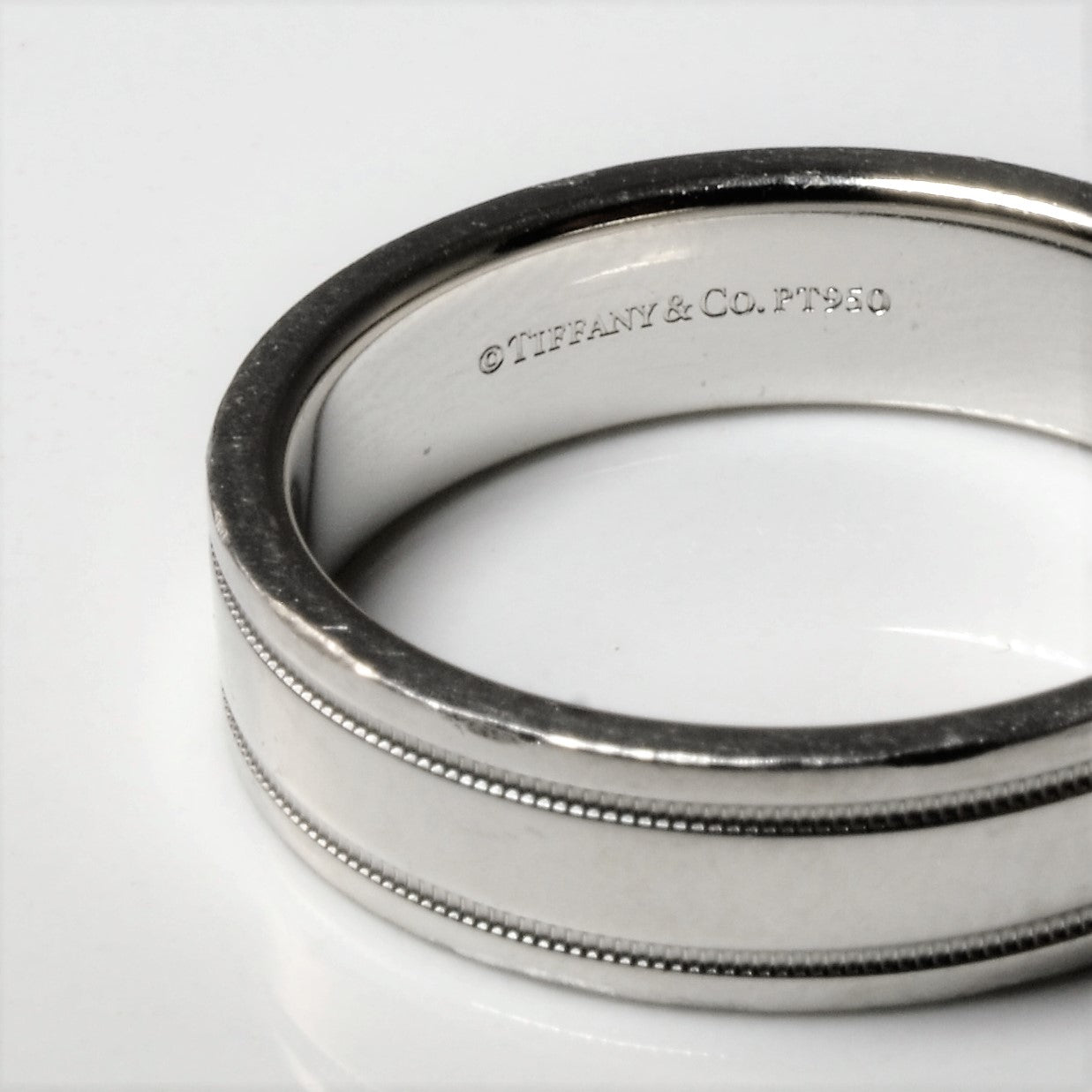 Tiffany & Co. Tiffany Together Milgrain Band Ring in Platinum - Elegant Wedding & Anniversary Jewelry for Couples