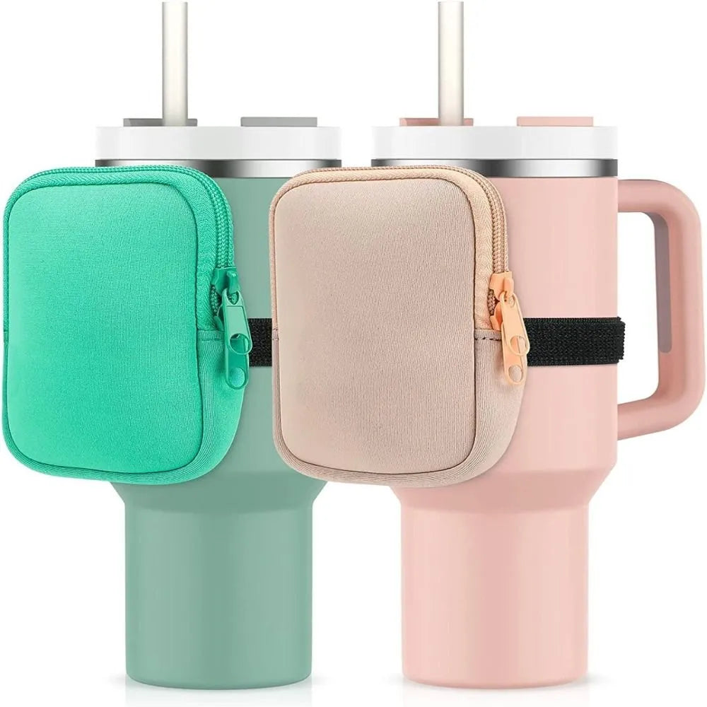 Neoprene Water Bottle Holder for Stanley Quencher 40oz & 20oz - Insulated Sleeve for Adventure, Hiking, Gym & Outdoor Activities