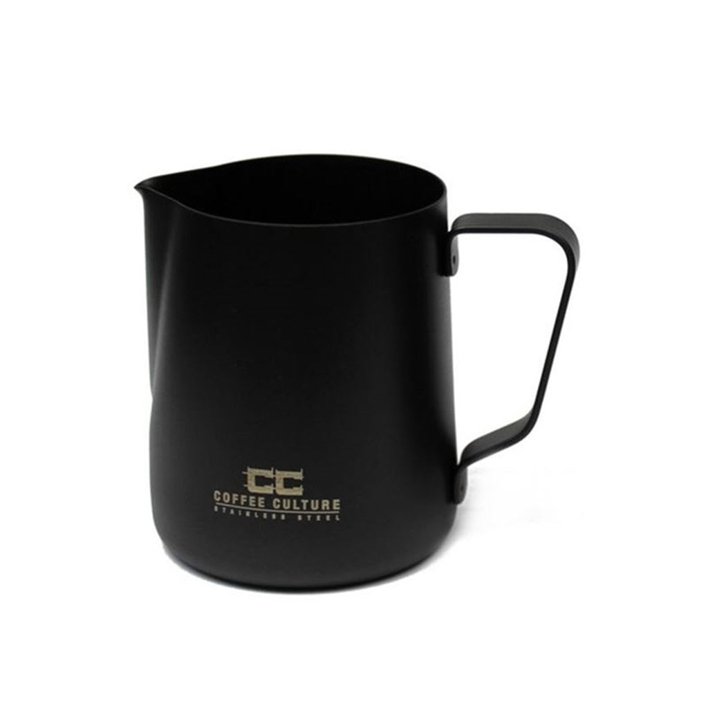 Premium Matte Black Stainless Steel Milk Frothing Pitcher 350ml - Perfect for Latte Art, Cappuccino & Hot Chocolate at Home or Café