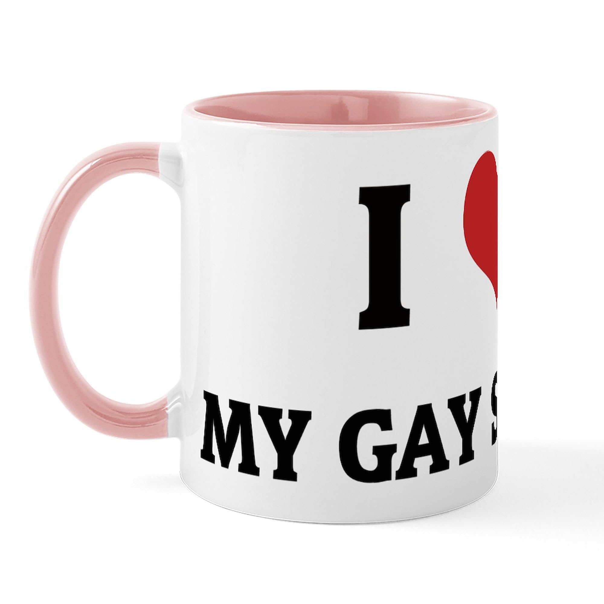 I Love My Gay Sister Mug - 11 oz (325 ml) Ceramic Coffee Cup for Tea & Hot Drinks - Perfect for Sibling Gifts, Pride Celebrations & LGBTQ+ Support