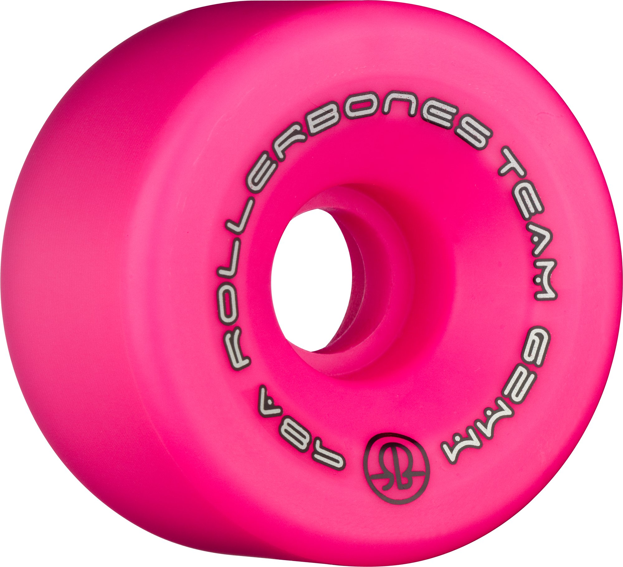 Rollerbones Team Logo 98A Urethane Roller Skate Wheels - Set of 8 for Indoor & Outdoor Skating, Rink, Park, and Derby Use