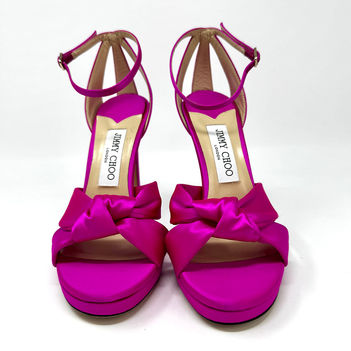 Jimmy Choo Women's Luxury High Heel Sandals - Elegant Designer Strappy Heels for Weddings, Parties & Evening Events