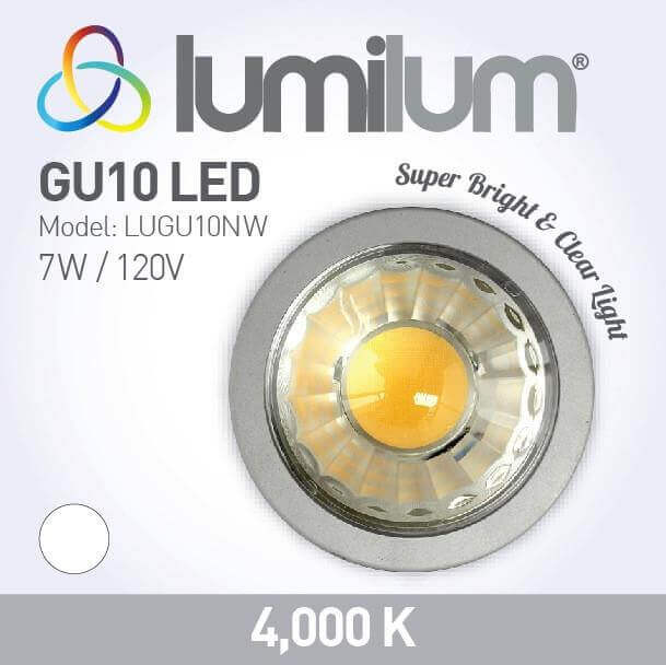 Dimmable GU10 LED Bulb 7W 120V - Perfect for Recessed Lighting, Track Lights, and Home Decor