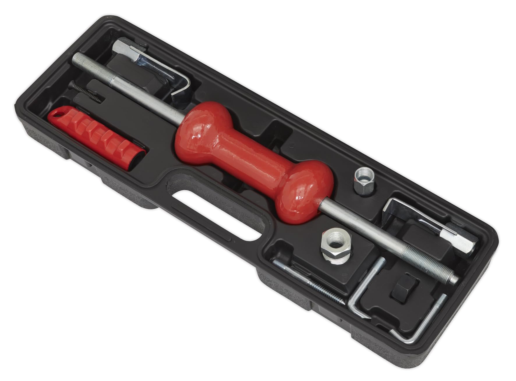 Sealey DP935B 9-Piece Slide Hammer Puller Kit for Automotive Repair - Perfect for Dent Removal, Bearing Extraction & Bodywork