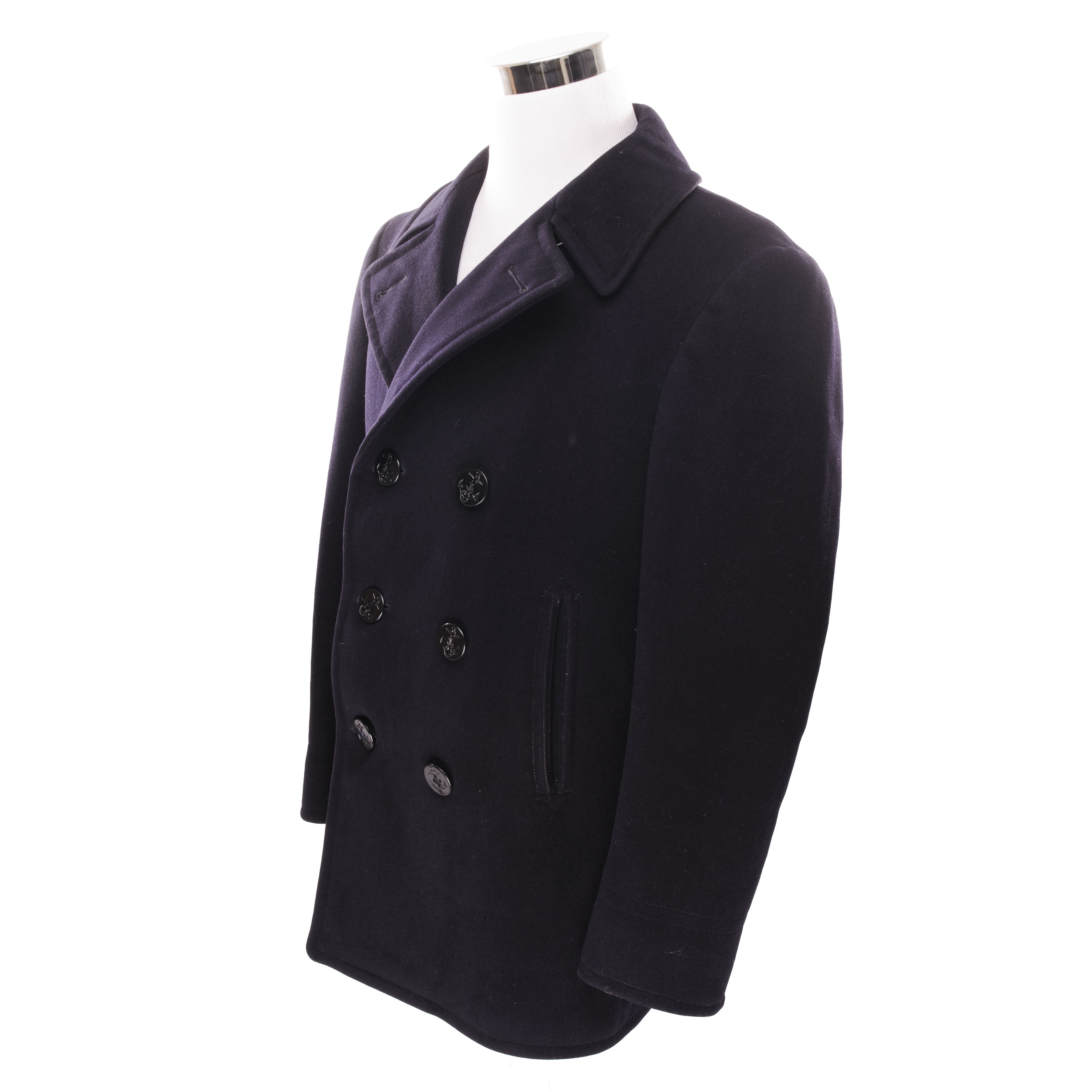 Vintage US Navy Peacoat from 1960s Vietnam War Era - Size 38 - Authentic Military Outerwear for Men | Perfect for Cold Weather, Historical Reenactments & Vintage Fashion Collectors