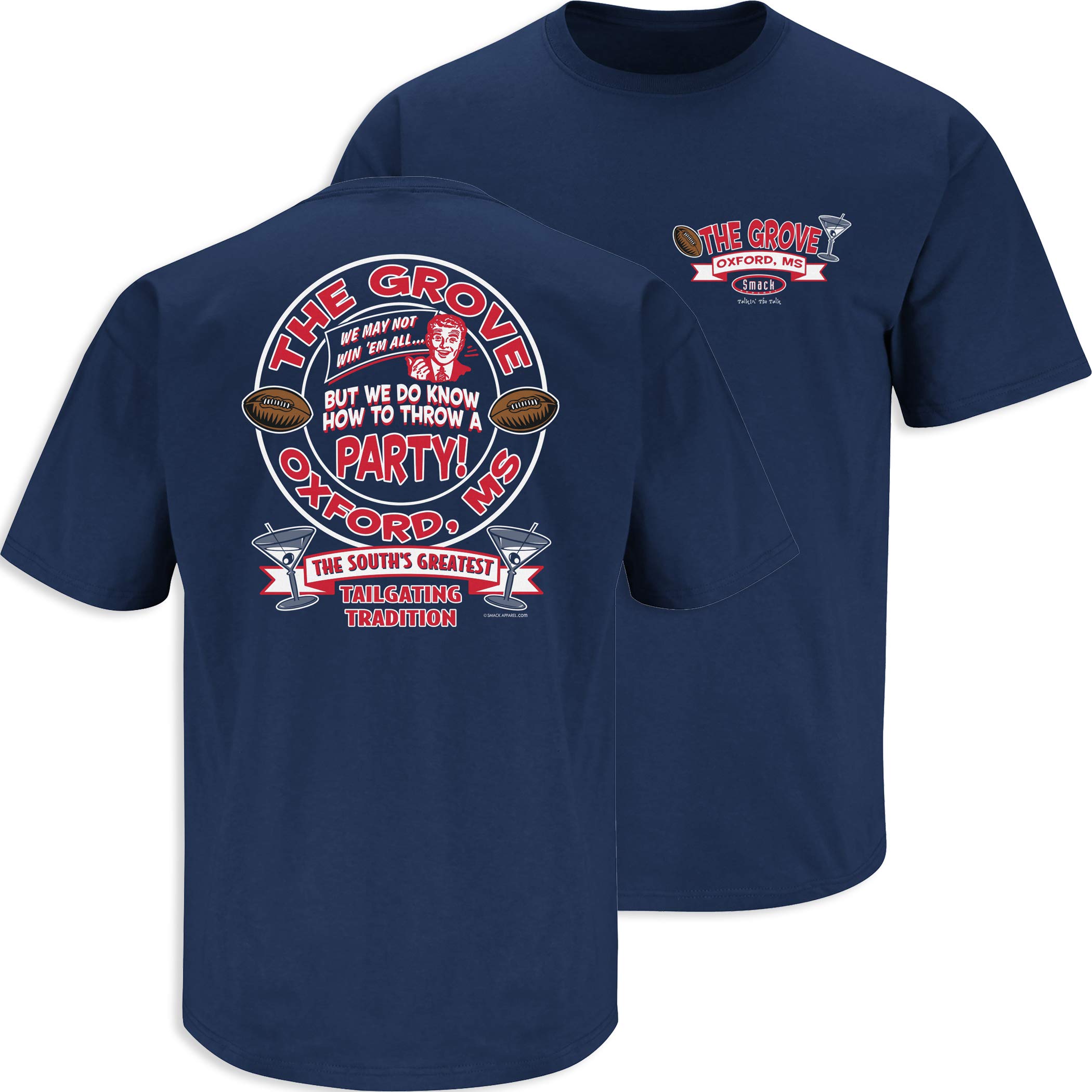 Ole Miss Football Fan T-Shirt - The Grove & Southern Tailgating Tradition (Sizes SM-5XL) - Perfect for Game Day, Tailgates & Showing Team Spirit