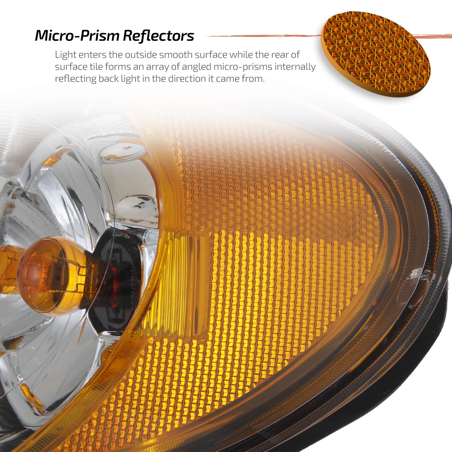 AKKON Replacement Headlights for 2005-2007 Chrysler Town & Country - OE Style Crystal Clear Headlight Housing Assemblies - Perfect for Night Driving & Foggy Conditions