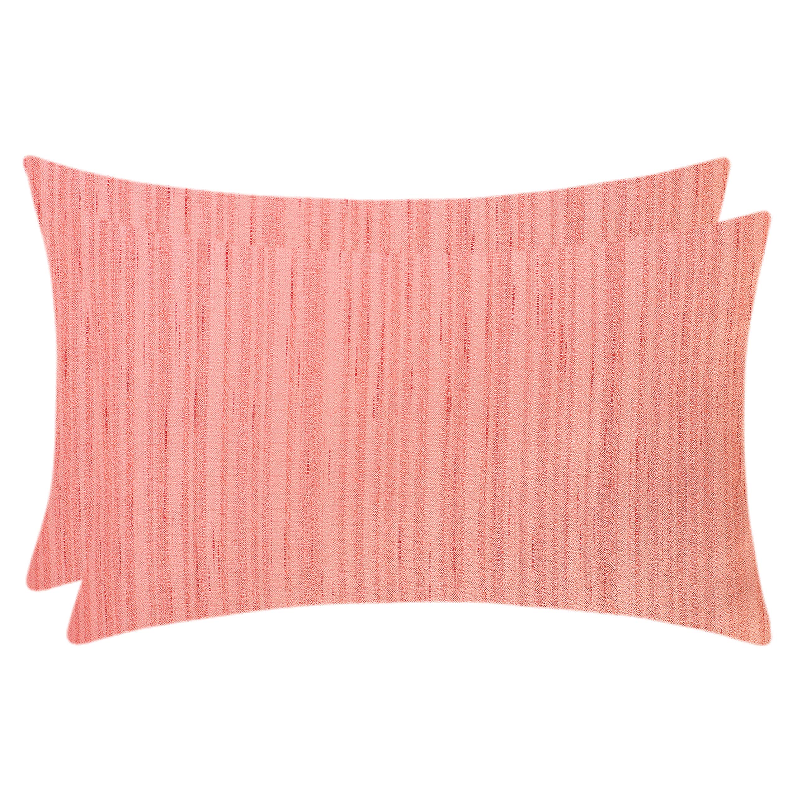 White Petals Peach Blossom Lumbar Throw Pillow Covers - 12x18 Inch (Set of 2) - Soft Decorative Cushion for Sofa, Couch, Bed & Home Decor - Perfect for Living Room, Bedroom, Nursery & Office Accent