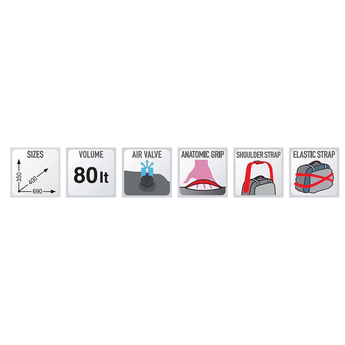 GIVI 80L Waterproof Motorcycle Luggage Bag - Durable & Weatherproof for Adventure Riding, Camping & Travel