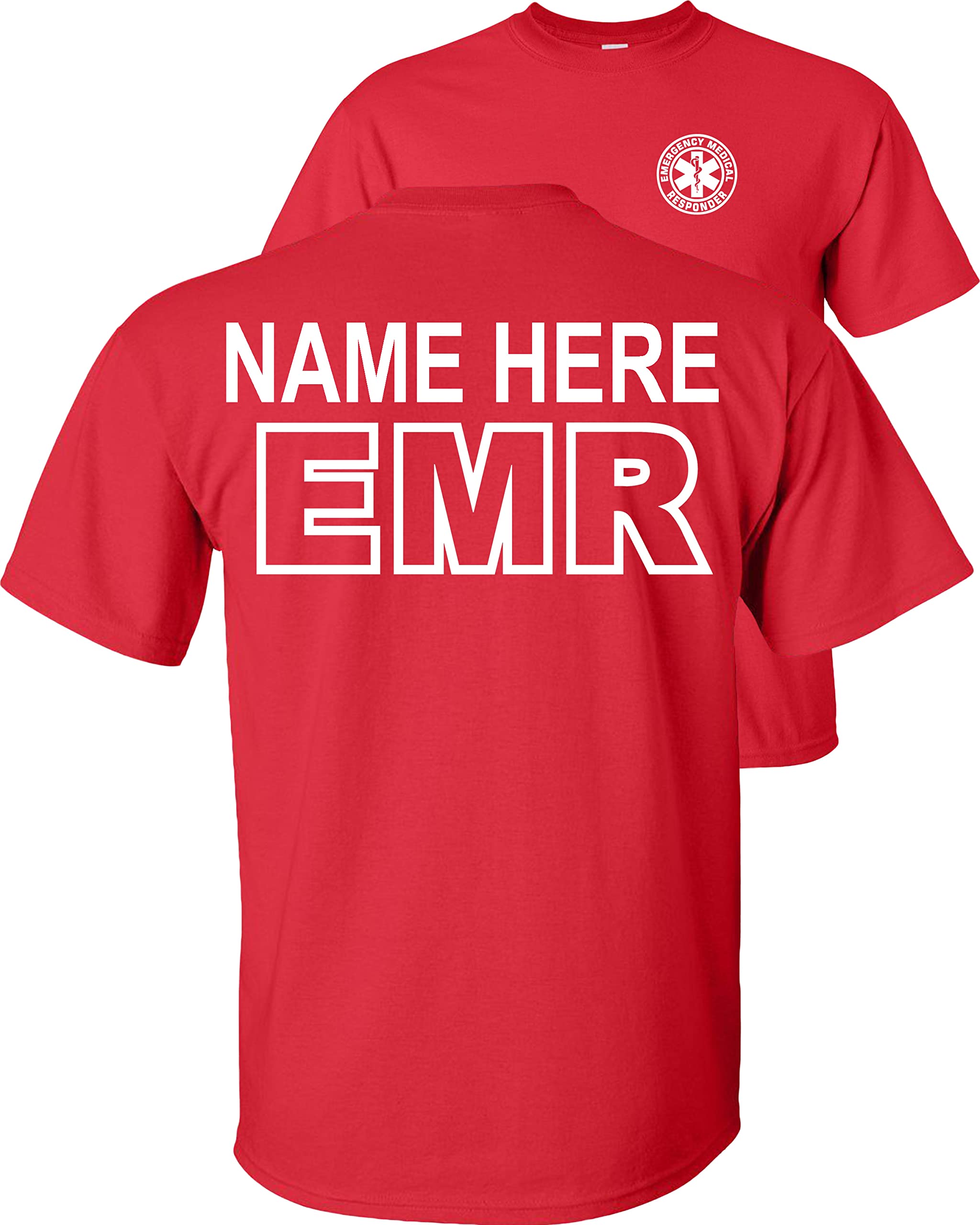 Custom EMR T-Shirt for Emergency Medical Responders - Personalized EMT & Paramedic Apparel - Perfect for EMS Training, Work & Casual Wear