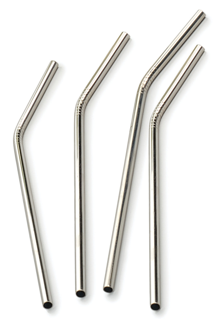 Eco-Friendly Stainless Steel Straws - Reusable, BPA-Free Metal Drinking Straws for Smoothies, Cocktails, Iced Coffee & Everyday Use