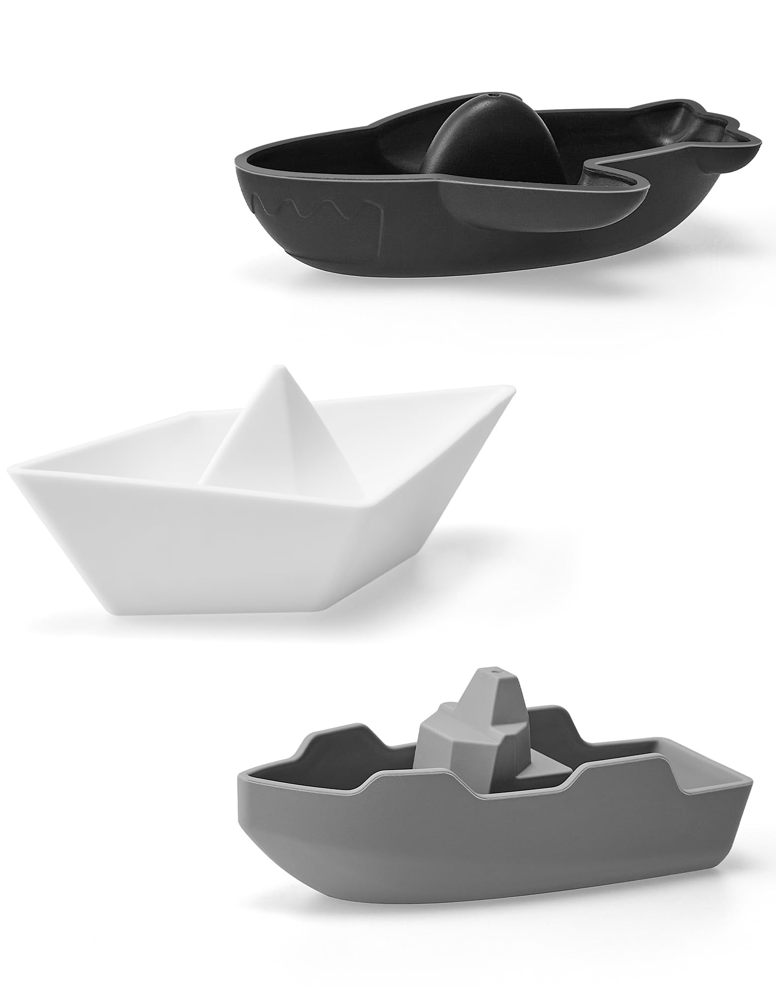 Leeleelon® 3 Pack Mold-Free Floating Bath Boats for Toddlers 1-3 Years - Water Table, Pool & Beach Toys for Kids | Fun Bathtime, Outdoor Play & Sensory Learning Activities