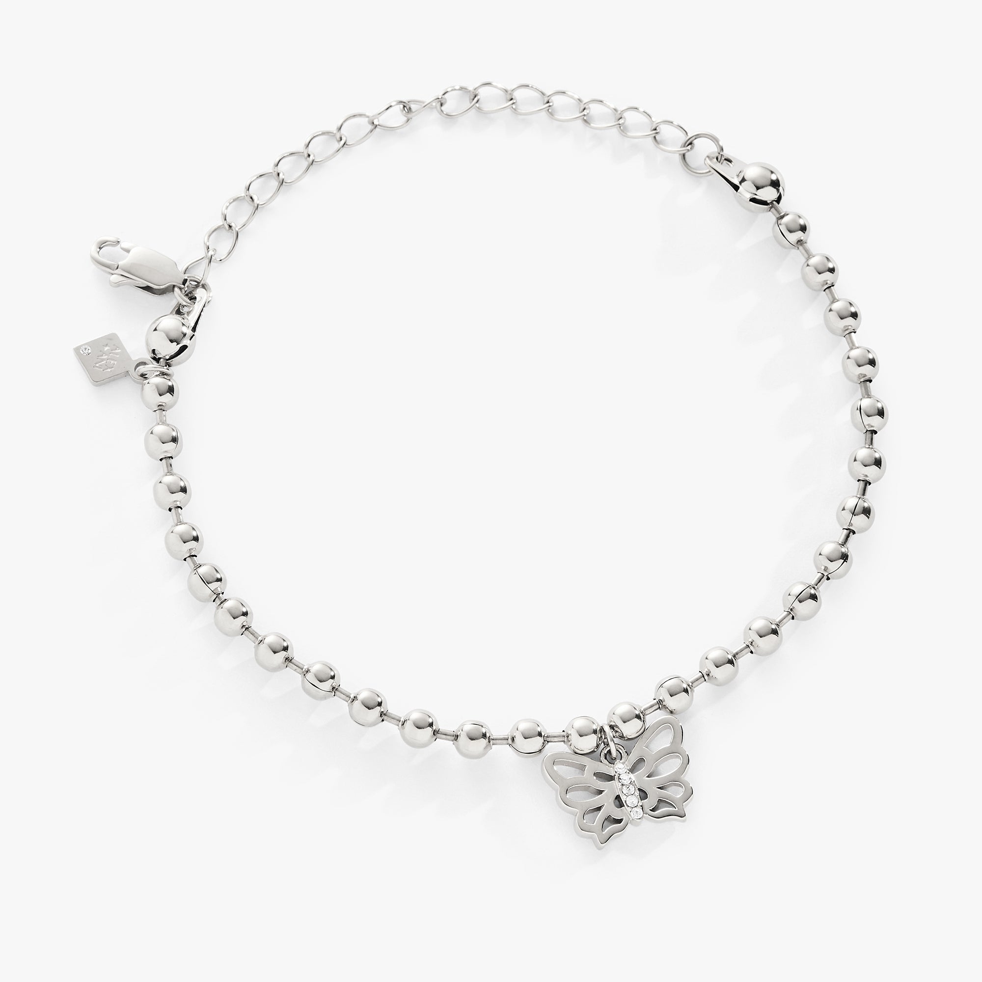Butterfly Ball Chain Bracelet for Women - Dainty Gold Silver Adjustable Charm Bangle | Perfect for Everyday Wear, Gifts & Special Occasions