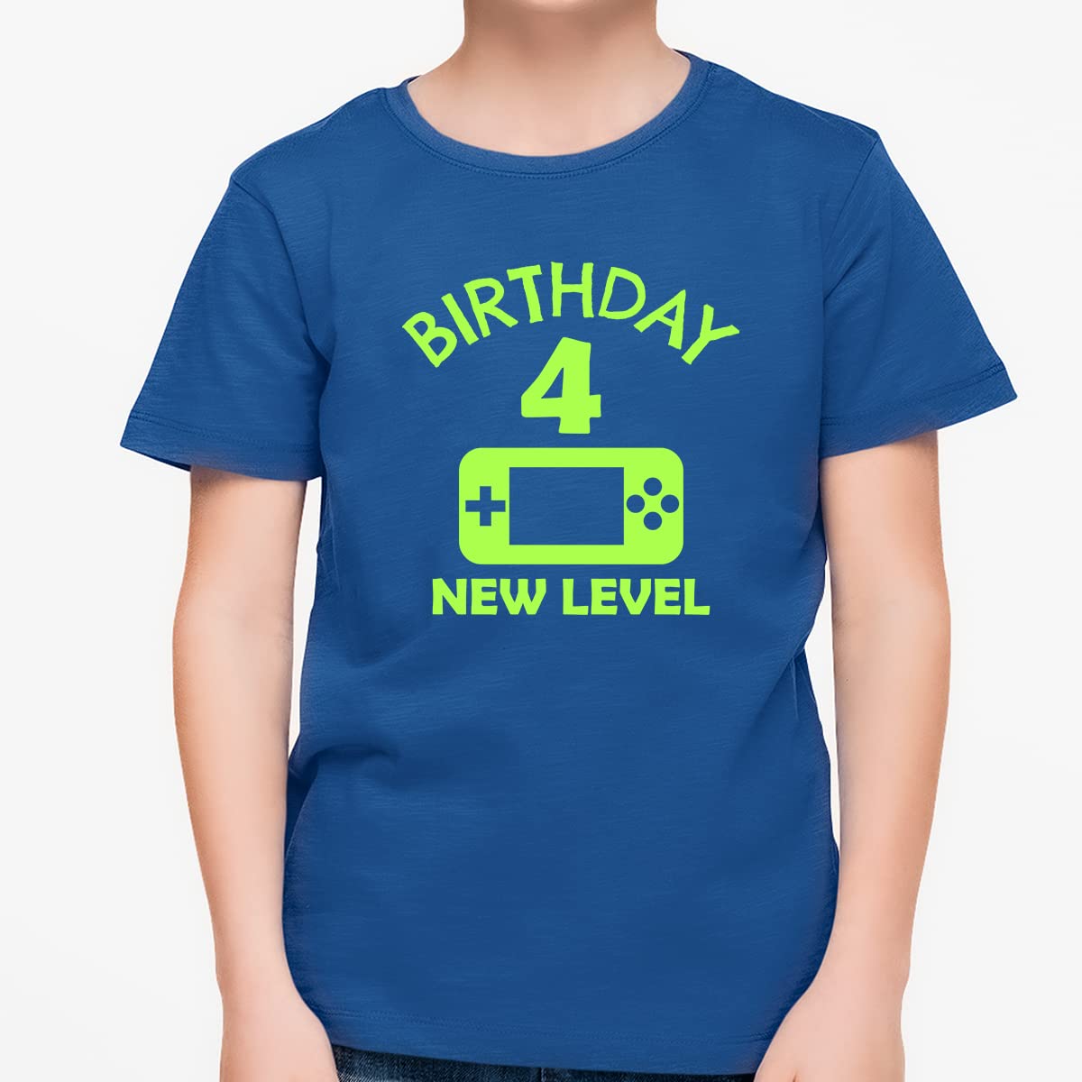4th Birthday Shirt for Boys - Cool 4 Year Old Gamer Tee - Perfect Gift for 4th Birthday Party & Gaming Events