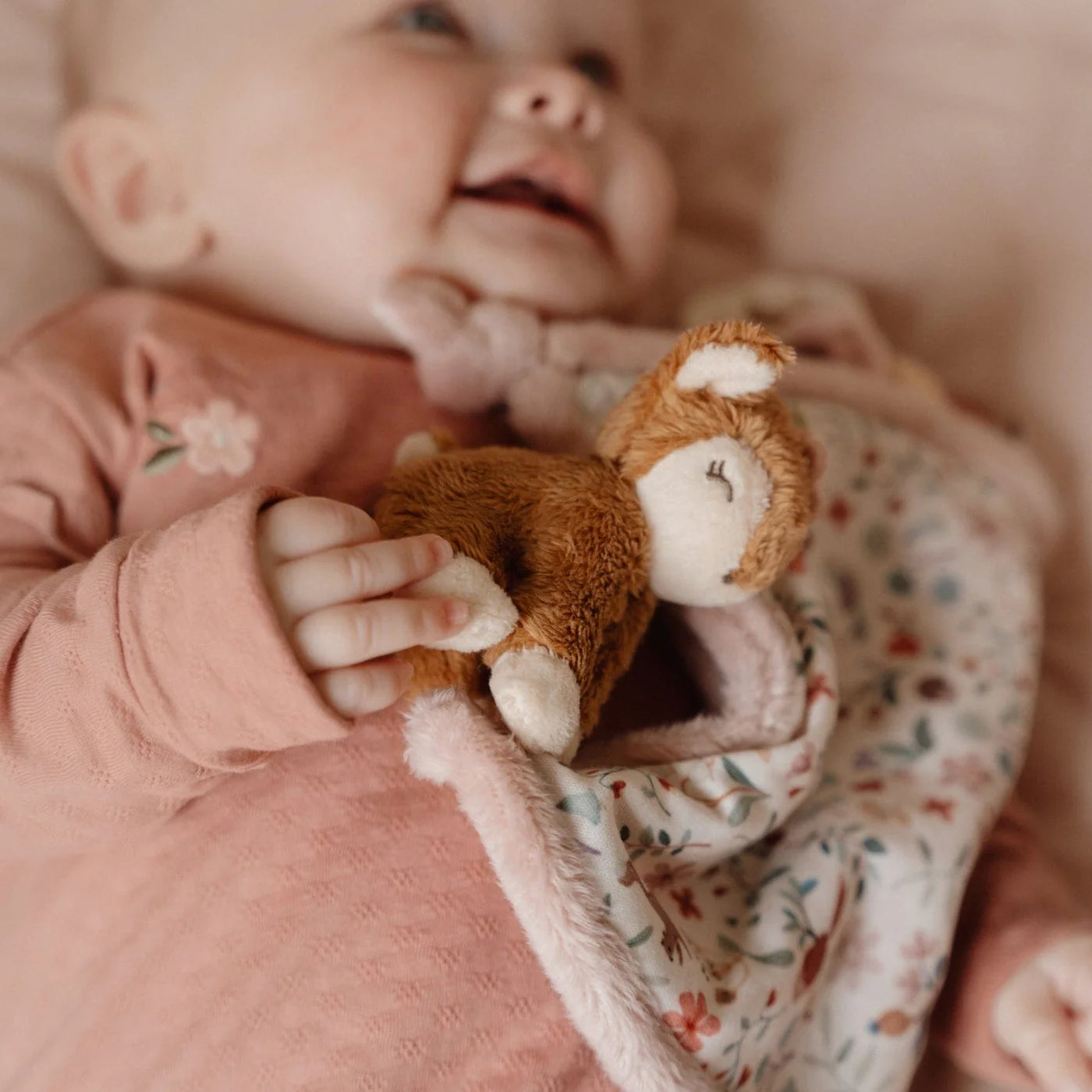 Soft Plush Fairy Garden Cuddle Cloth Deer Stuffed Animal - Perfect for Kids' Bedtime Comfort, Nursery Decor & Imaginative Play