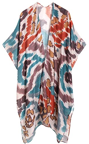 Kc06 Brown Aqua Tie Dye