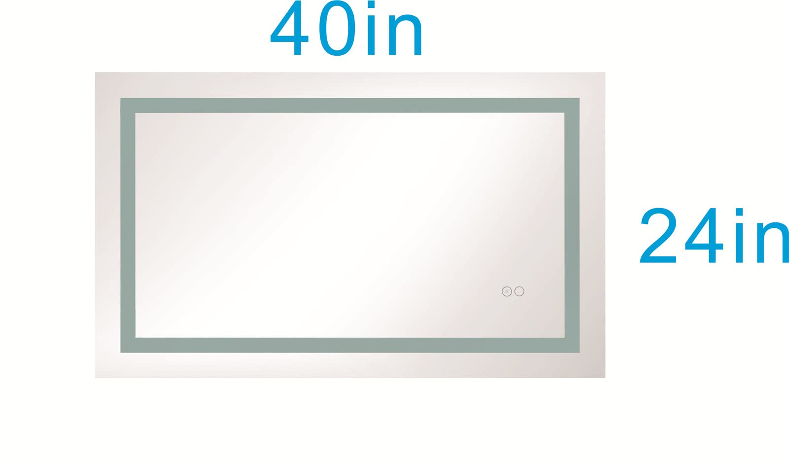 Smart LED Bathroom Mirror with Anti-Fog & Dimmable Lights - Adjustable White/Warm/Natural Lighting, Wall Mounted Vanity Mirror (40