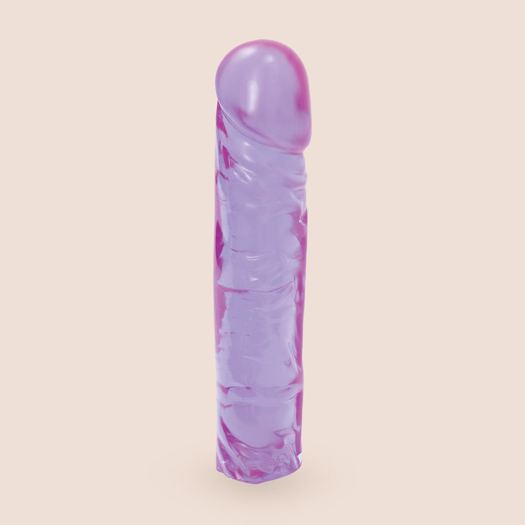 Crystal Jellies® 8 Inch Classic Dildo - Firm & Flexible Silicone Adult Toy for Couples & Solo Play | Sensual Massage, Spicing Up Relationships, Personal Pleasure