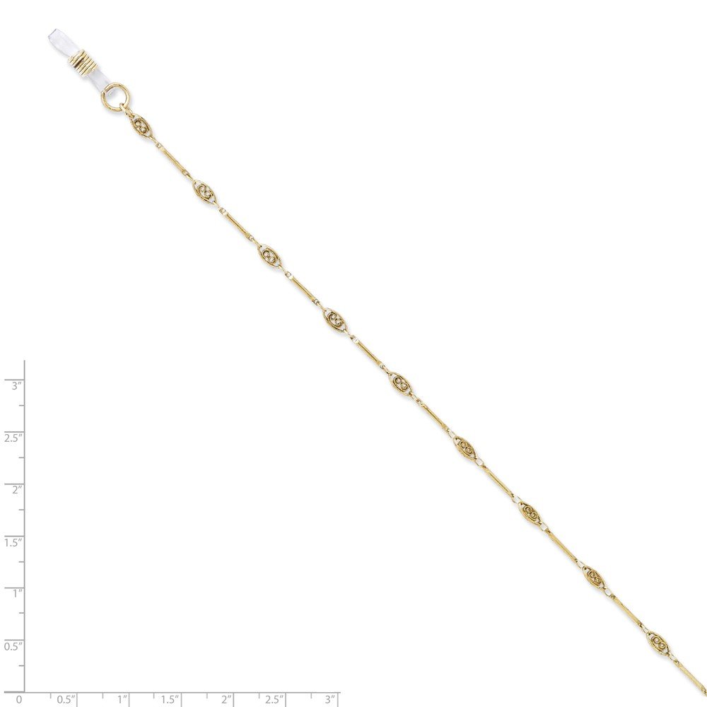 Fashionable Gold Tone 30 Inch Eyeglass Chain - Adjustable Eyewear Holder for Reading Glasses & Sunglasses - Perfect for Women, Men, and Seniors - Great for Office, Travel, and Daily Use